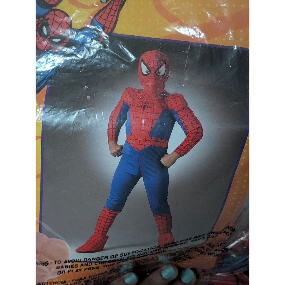 Spiderman Child Deluxe Comic Costume Boys Superhero Child Theme Party Size 11-14